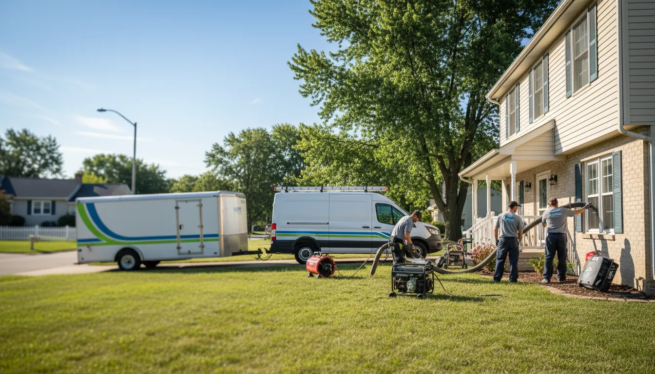 Flooded Basement Restoration And Cleanup With Repair in New Paris, OH near me